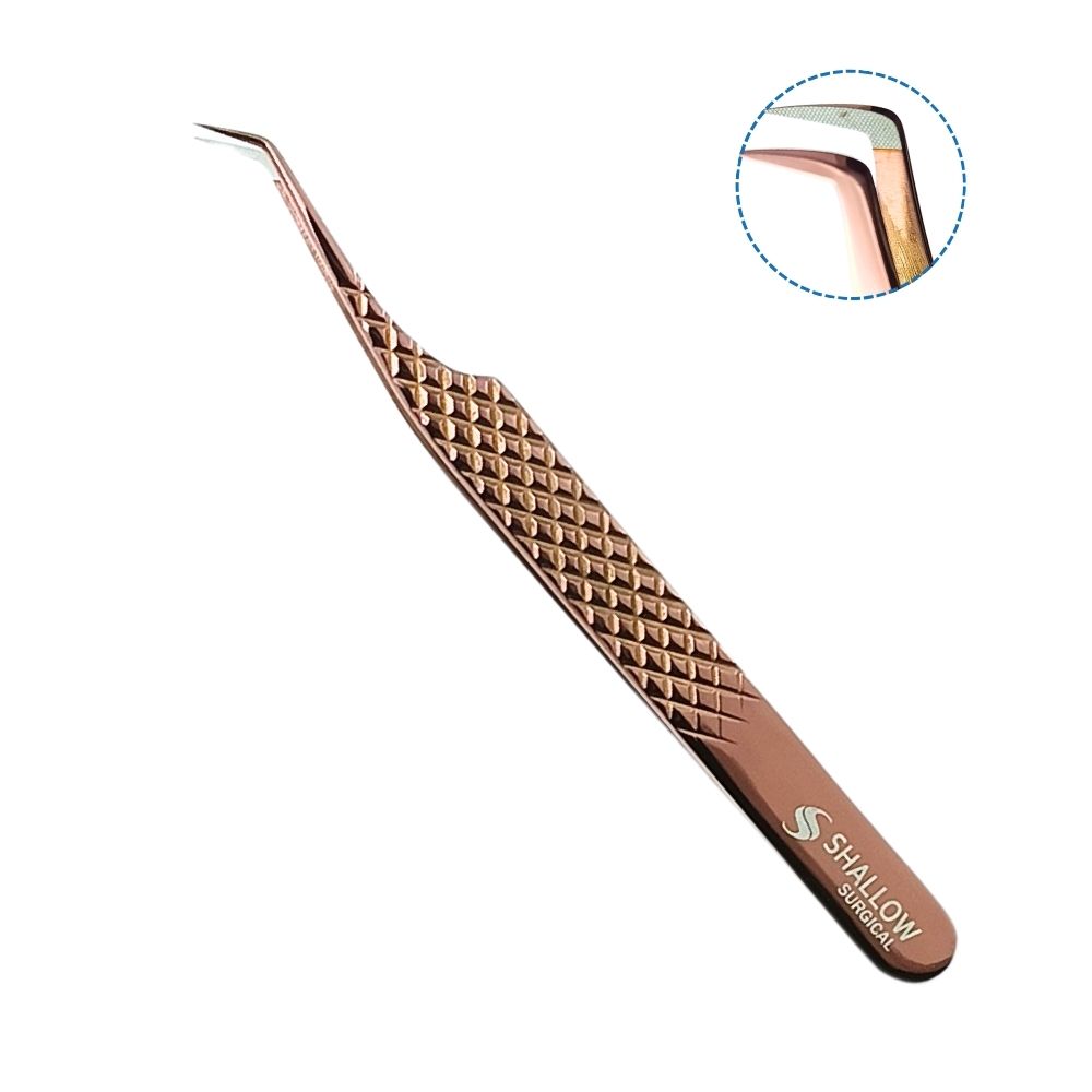 Set de 5 Pinzas con Punta de Fibra - Edición Rose Gold & Estuche Magnético - Image 5