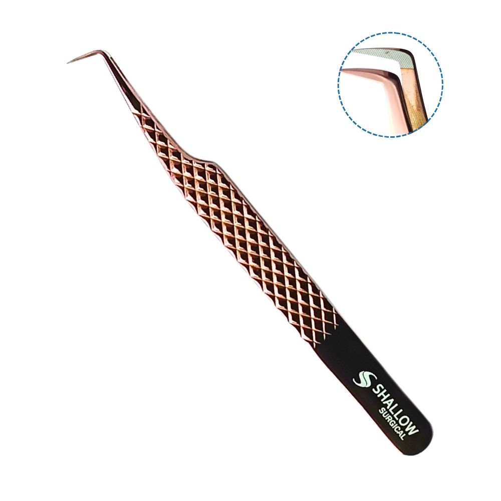 Set de 5 Pinzas con Punta de Fibra - Edición Rose Gold & Estuche Magnético - Image 4