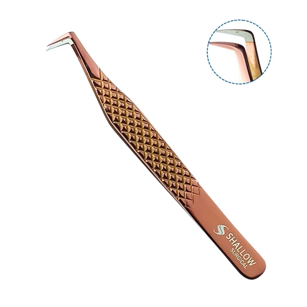 Set de 5 Pinzas con Punta de Fibra - Edición Rose Gold & Estuche Magnético - Image 3