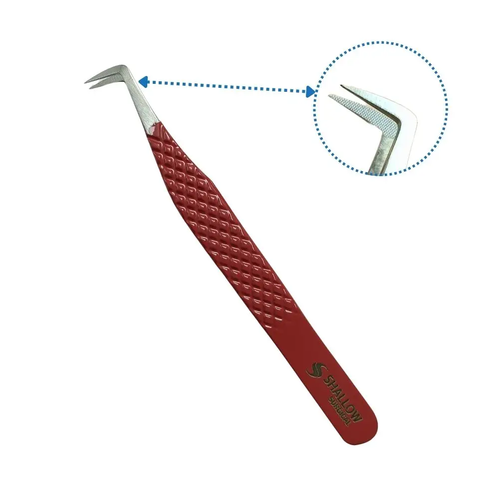 Set Dúo de Pinzas "Red Diamond" - Kit de 2 Piezas para Pestañas - Image 4