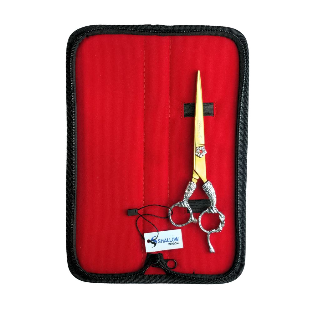 Tijera de Peluquería “Victoria” – Edición Limitada Oro y Plata Envejecida