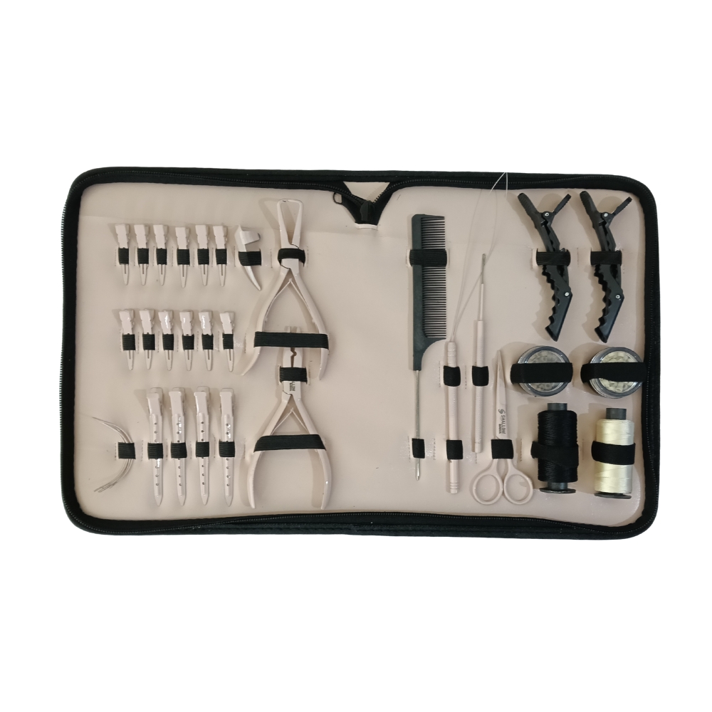 Máster Kit Profesional de 33 Piezas para Extensiones de Cabello – Shallow Surgical Edition